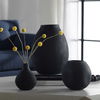 Hearth Matte Black Vases Set/3, Decorative by Uttermost, 9" width x 12" height x 9" depth thumbnail 2