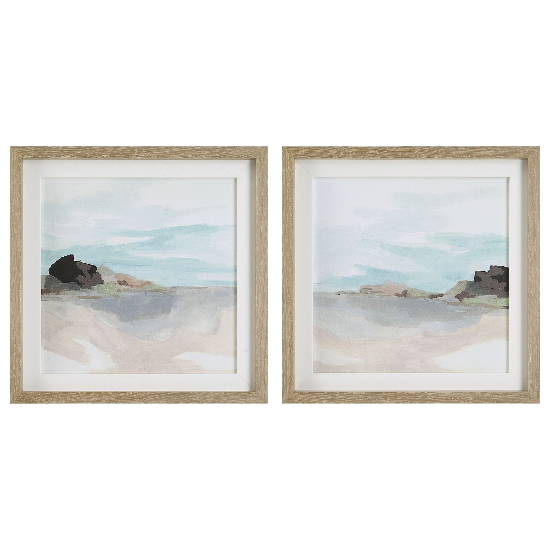 Glacial Coast Framed Prints Set/2 large image 