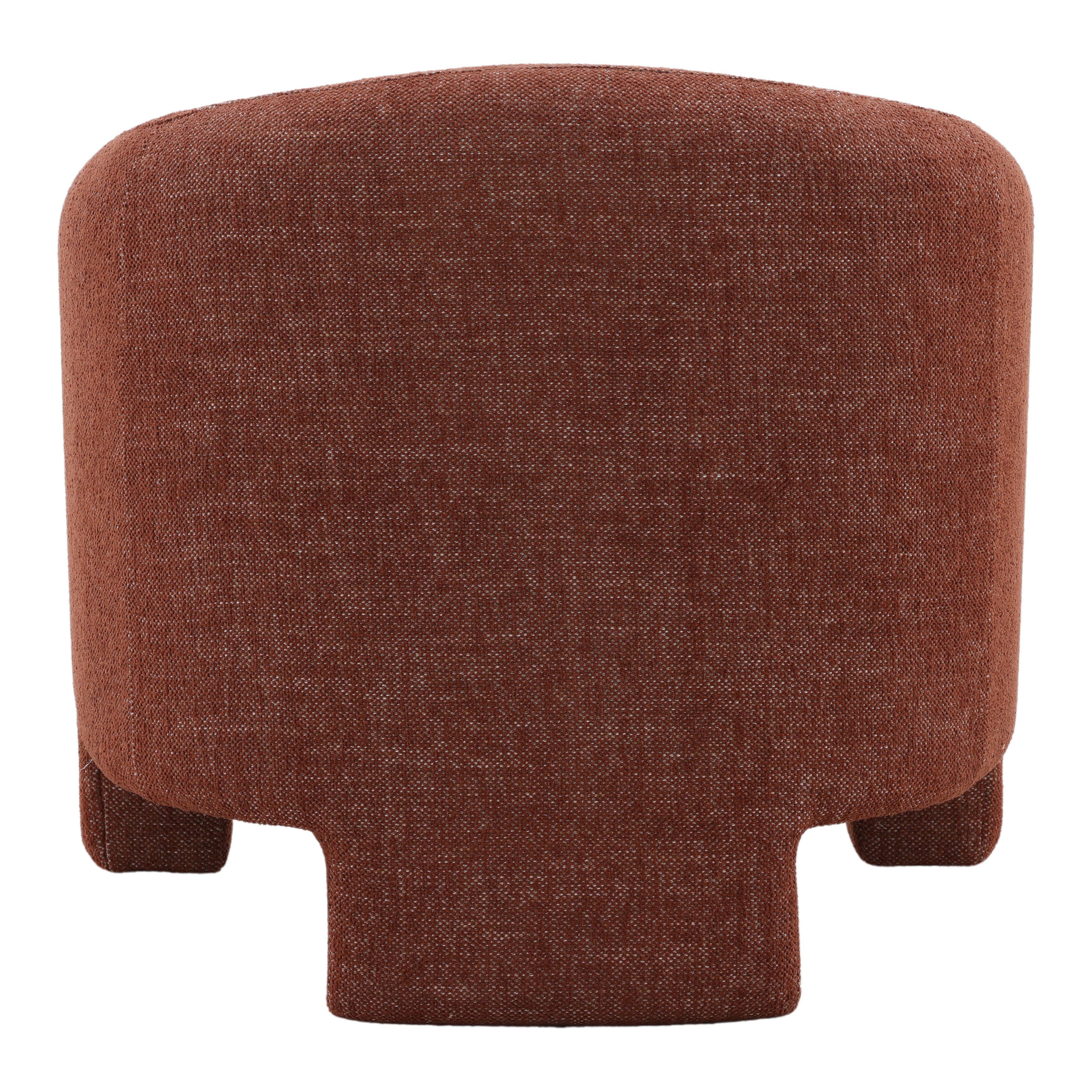 Haywood Occasional Chair Rust, Accent Chair by Dovetail, 32" width x 29.7" height x 35.5" depth View 4