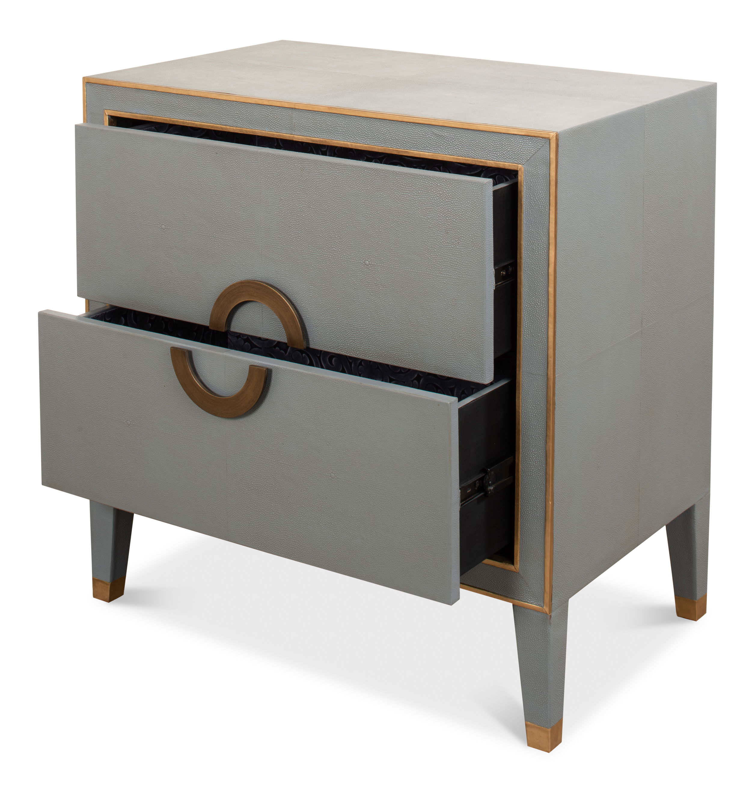 *Gabriella Night Stand, Storm Grey large image 