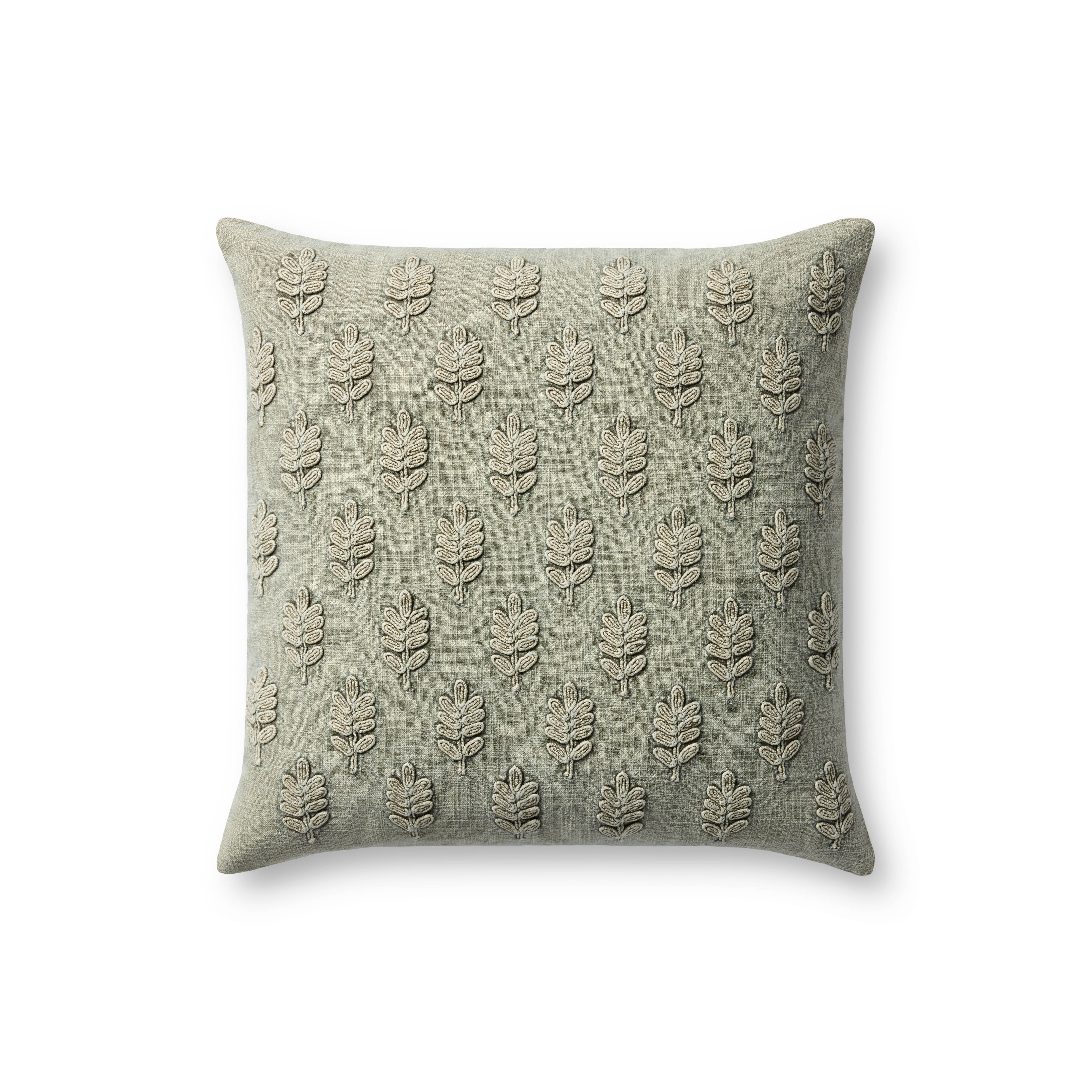 Magnolia Home by Joanna Gaines x Loloi Rosalie Pillow, Decorative Pillow, 18" length x 18" width