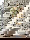 Acanthus Toss Black & Grey Wallpaper thumbnail 3