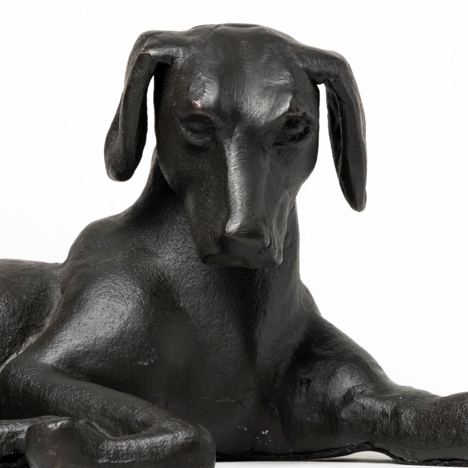 Czar 11L x 7W Black Metal Labrador Retriever, Decorative Object by Mercana, 11" length x 6.75" width x 4.75" height View 7