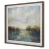 Blue Reverie Framed Abstract Lake Print, by Uttermost, 3'5.25" width x 2'11.25" height x 2.5" depth thumbnail 5