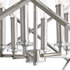 Euclid 6 Light Nickel Cube Pendant, by Uttermost, 2'2" width x 2'6.25" height x 2'2" diameter x 2'2" depth thumbnail 4