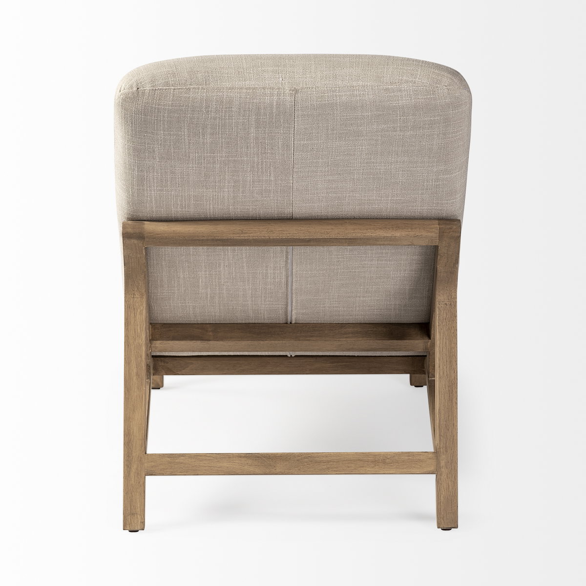 Pierre Beige Fabric Upholstered Armless Chaise Lounge Chair, Chaise Lounges & Daybed by Mercana, 24.41" length x 54.33" width x 33.46" height View 8