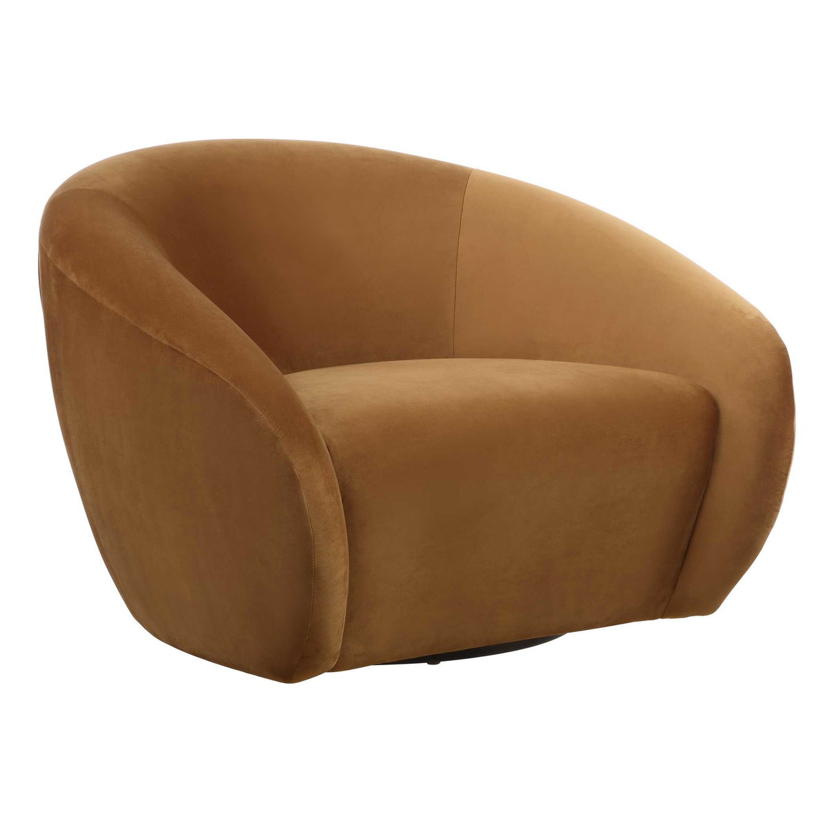 DeSoto Hazelnut Swivel Chair, Accent Chair by Uttermost, 39" width x 28" height x 38" depth View 5