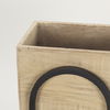 Jadine Set of 2  Beige Wood with Black Metal Arch Frames, Planter by Mercana, 15" length x 12" width x 29.5" height thumbnail 7