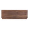 Round Off King Bed Walnut Brown, by Moe's Home, 81" width x 30" height x 84" depth thumbnail 5