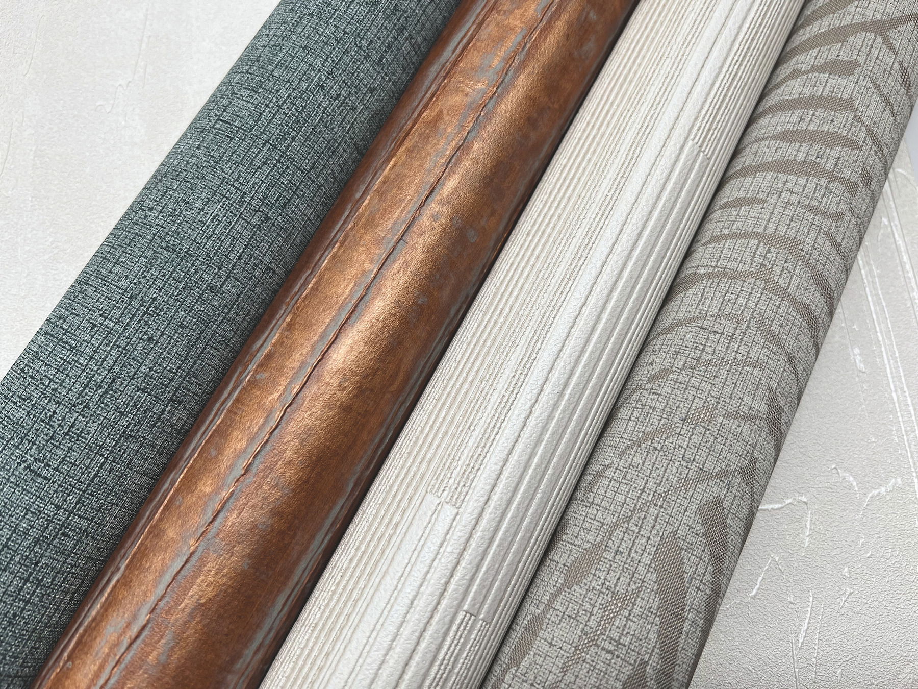 Newel Natural White Wallpaper large image 