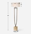 Fork In The Road Floor Lamp, by Uttermost, 18" width x 64" height x 10" depth thumbnail 3
