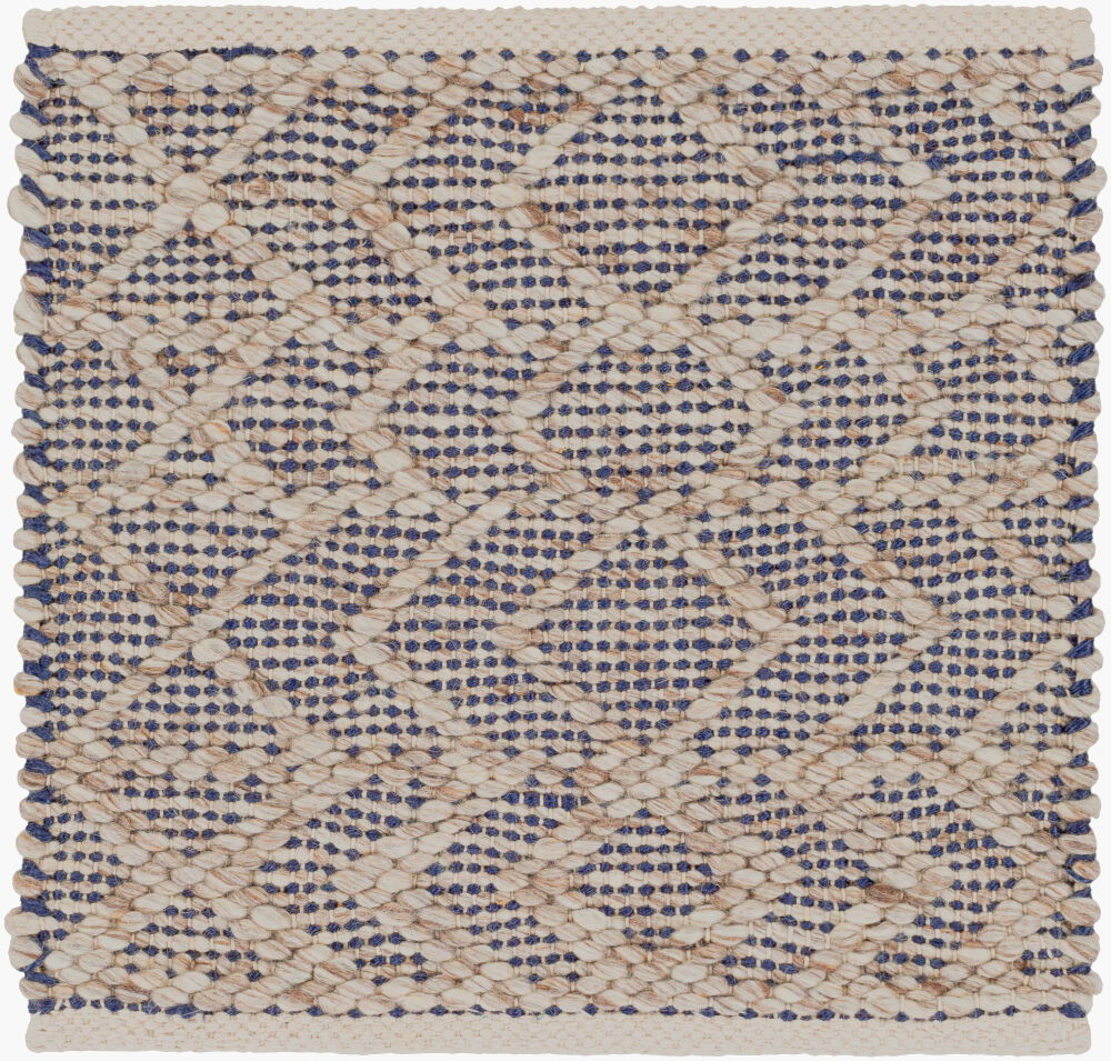 Ingrid Handmade Rug, by Surya, 1'6" length x 1'6" width