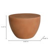 Insitu Side Table Terracotta, Side & End Table by Moe's Home, 24" width x 15.75" height x 24" depth thumbnail 5
