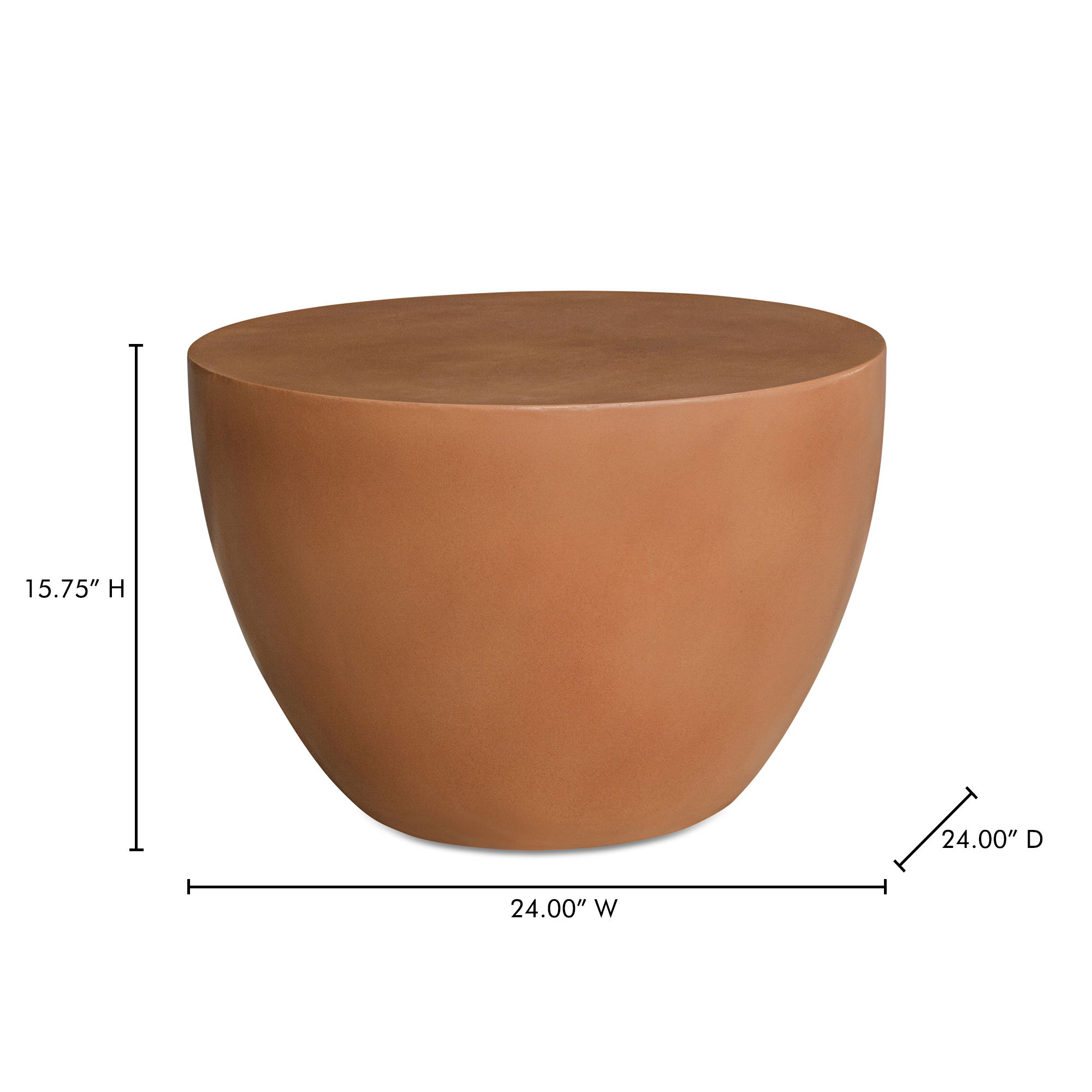 Insitu Side Table Terracotta large image 