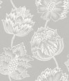 Batik Jacobean Taupe Peel & Stick Wallpaper, by York Wall, 16'6" length x 1'8.5" width x 0.02" depth thumbnail