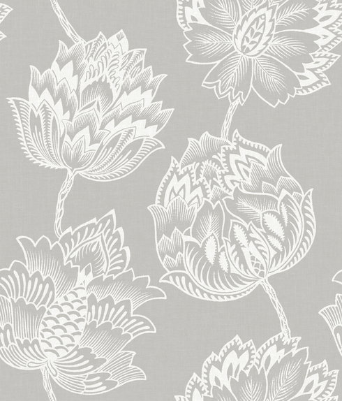 Batik Jacobean Taupe Peel & Stick Wallpaper