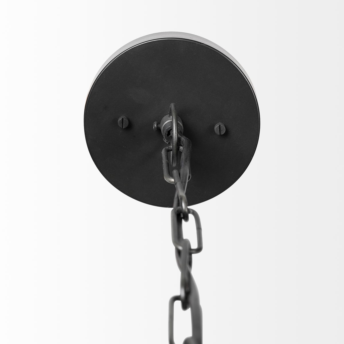 Minerva 19x22 Metallic Gray Hammered Detail Pendant Light, by Mercana, 19" length x 19" width x 22" height View 5