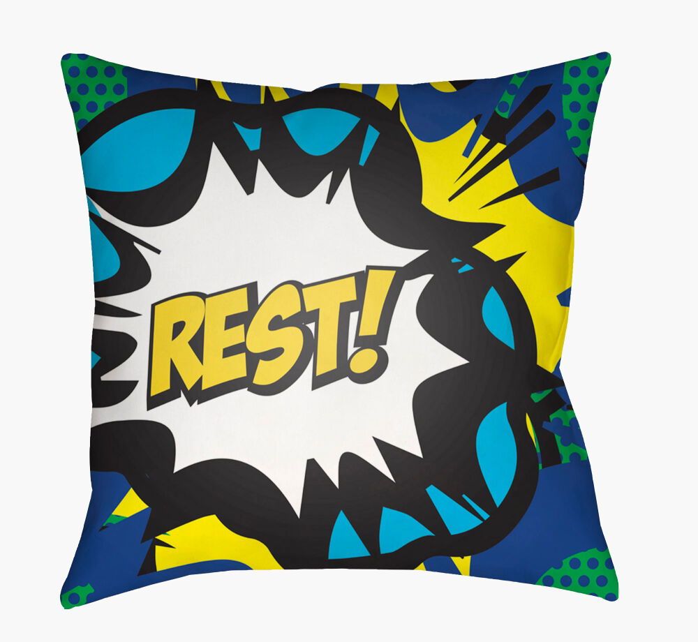 Warhol Accent Pillow, Decorative Pillow by Surya, 18" length x 18" width