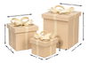 Ferrell Leather Holiday Boxes,S/3,Taupe, Decor by Sarreid, 8" length x 8" width x 9" height thumbnail 10
