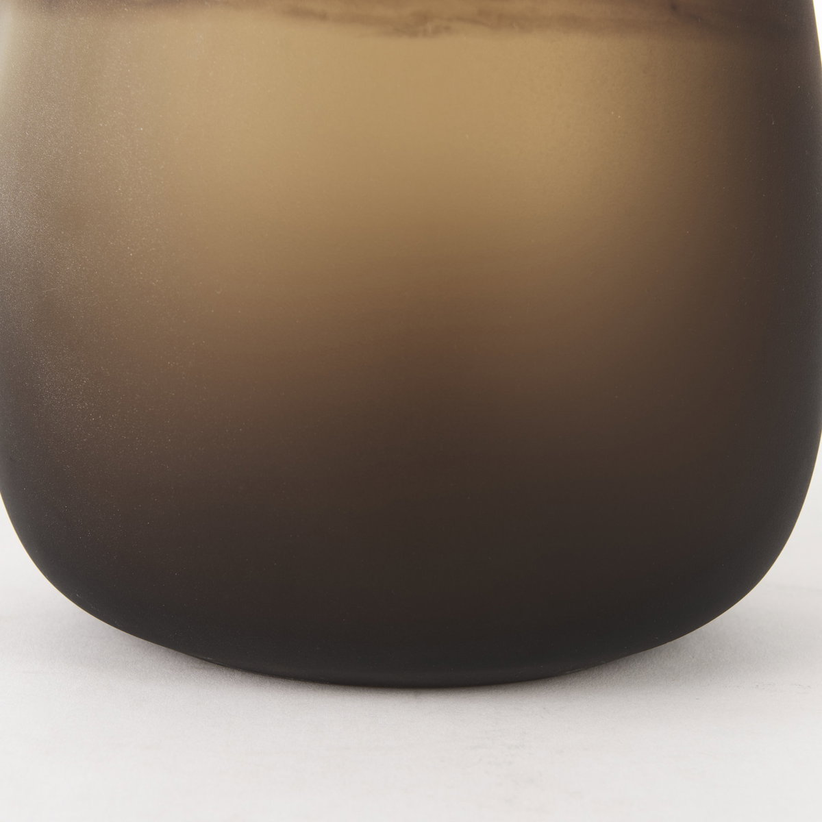 Pyla Large Yellowith Brown Glass Sand Dune Inspired Vase, by Mercana, 7" length x 7" width x 11" height View 12