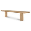 Anders Dining Bench Large Natural, Benche by Moe's Home, 87" width x 18" height x 16" depth thumbnail 3