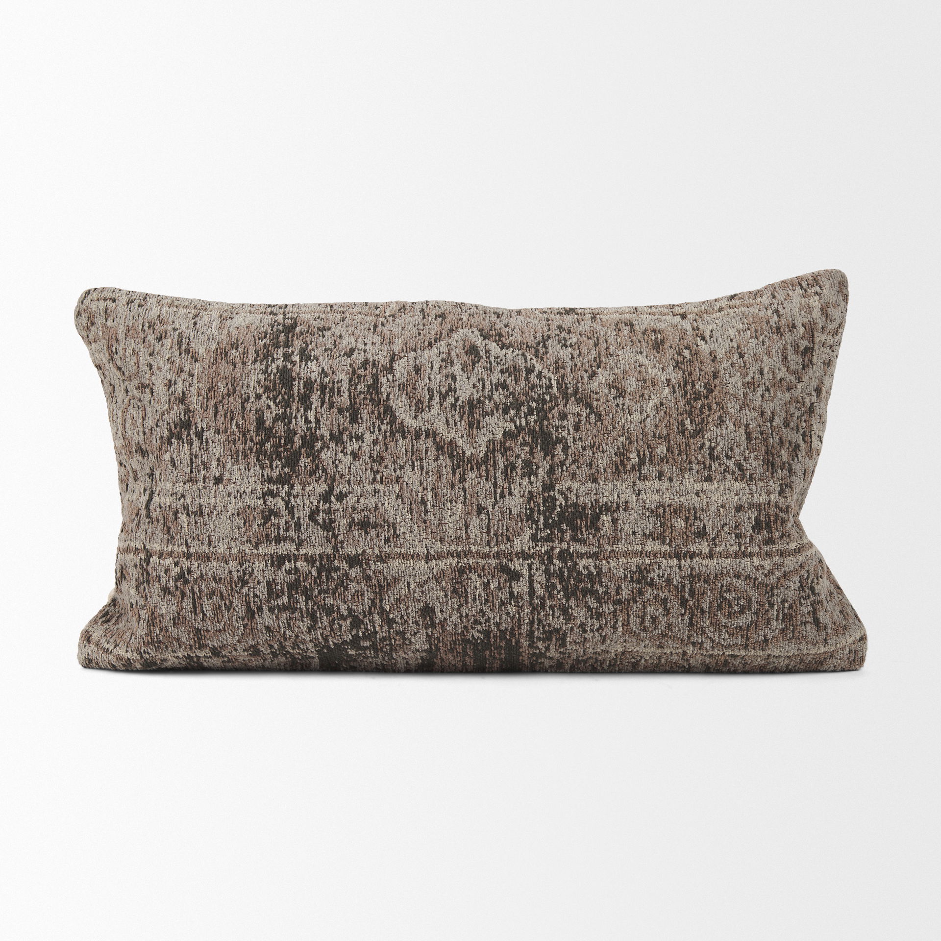 Khloe Taupe Lumbar Pillow Cover, Decorative Pillow by Mercana, 26" length x 0.5" width x 14" height View 4