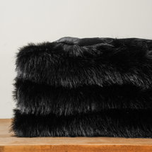 Online Designer Bathroom Luxury Faux Fur Throw Blanket, Large Soft Warm Cozy Fuzzy Fluffy Fur Blankets and Throws for Bed, Home Decor, King Size Fur Blanket with Long Pile