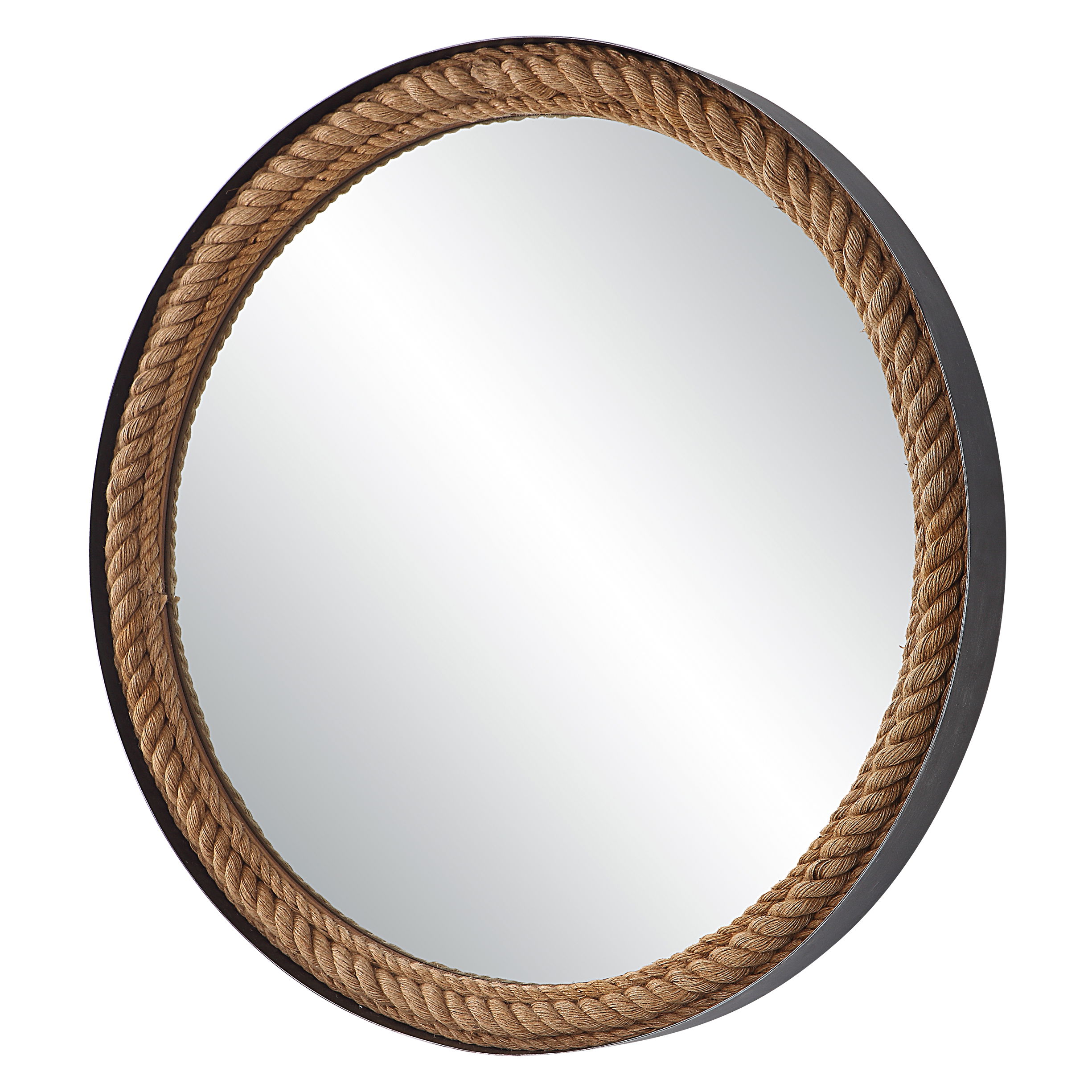 Bolton Round Rope Mirror large image 