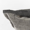 Zadie 20x20 Light Gray and Dark Gray Fabric Color Blocked Pillow Cover, Decorative Pillow by Mercana, 20" length x 20" width x 0.2" height thumbnail 12