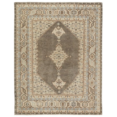 Jaipur Living Farwell Handknotted Medallion Blue Ivory Area Rug