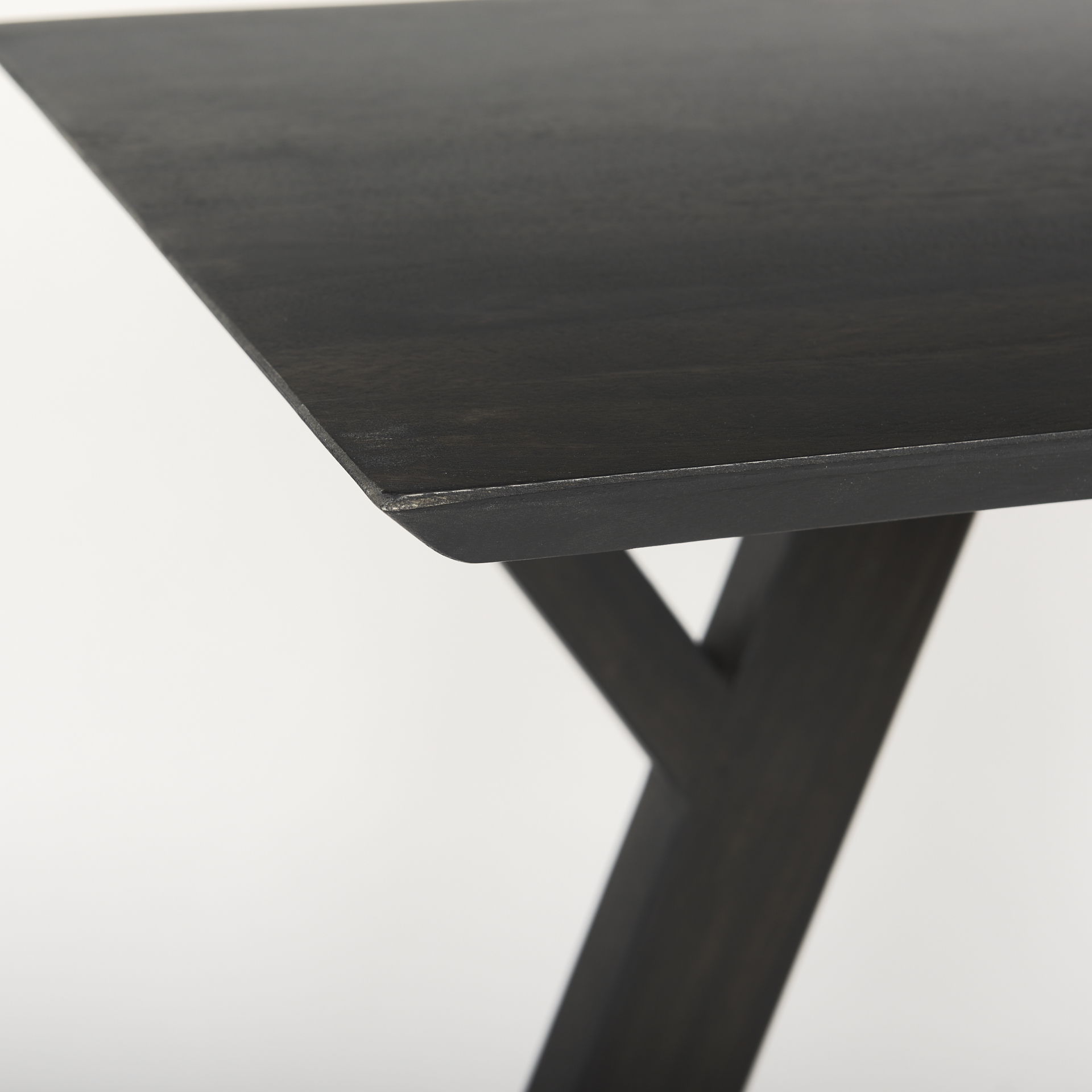 Jennings  Dark Brown Wood Console Table large image 