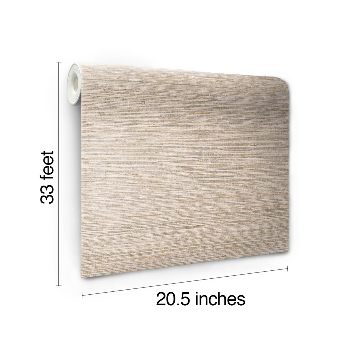 Grasscloth Brown Wallpaper, by York Wall, 33' length x 1'8.5" width x 0.02" depth View 9