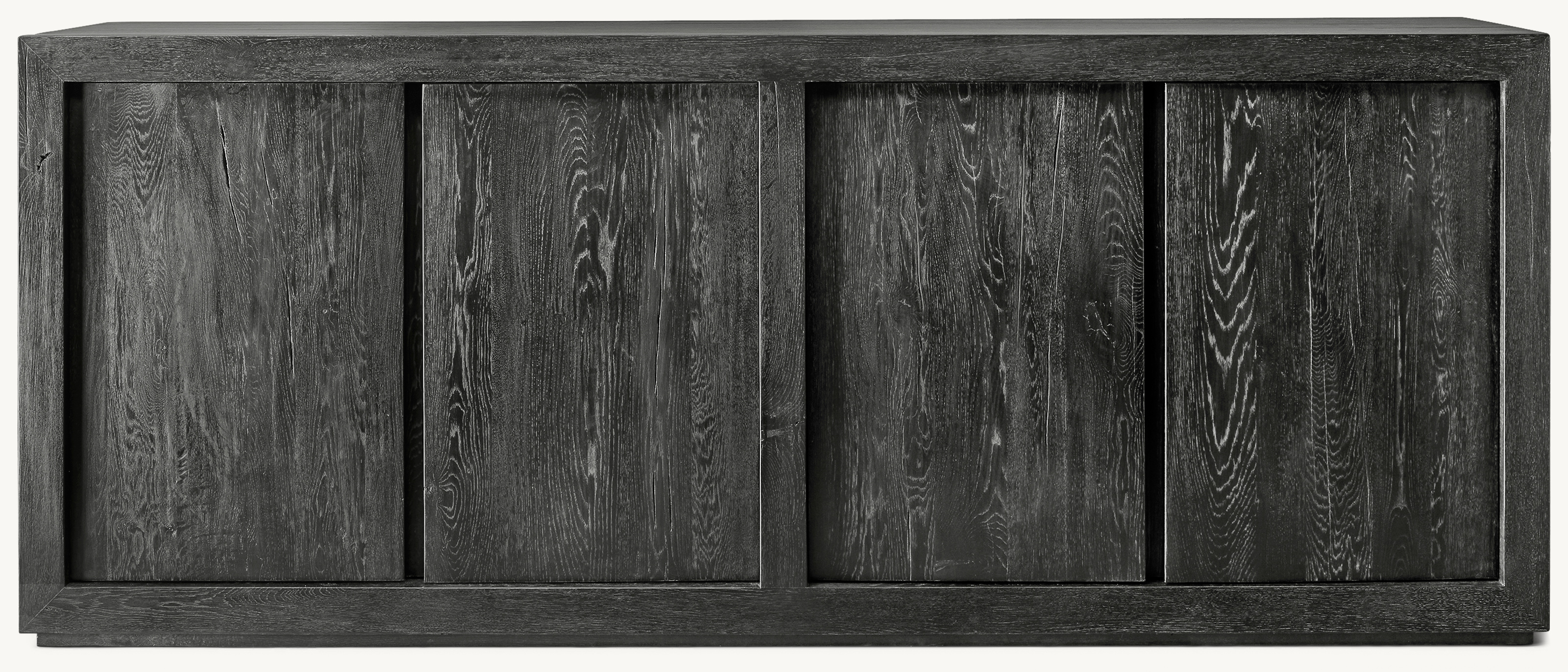 Online Designer Combined Living/Dining Reclaimed Oak 4-Door Sideboard