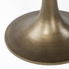 McLeod II 54 L x 54 W x 28.75 H Round Brown Solid Wood Top Gold Metal Base Dining Table thumbnail 8