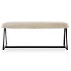 Taupo Sheepskin Bench, Furniture by Uttermost, 49" width x 21" height x 12" depth thumbnail 1