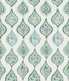 Marketplace Motif Pale Grey & Green Wallpaper thumbnail 0