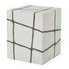 Rocklyn White Cube Garden Stool, Side & End Table by Uttermost, 13" width x 16.25" height x 13" depth thumbnail 4