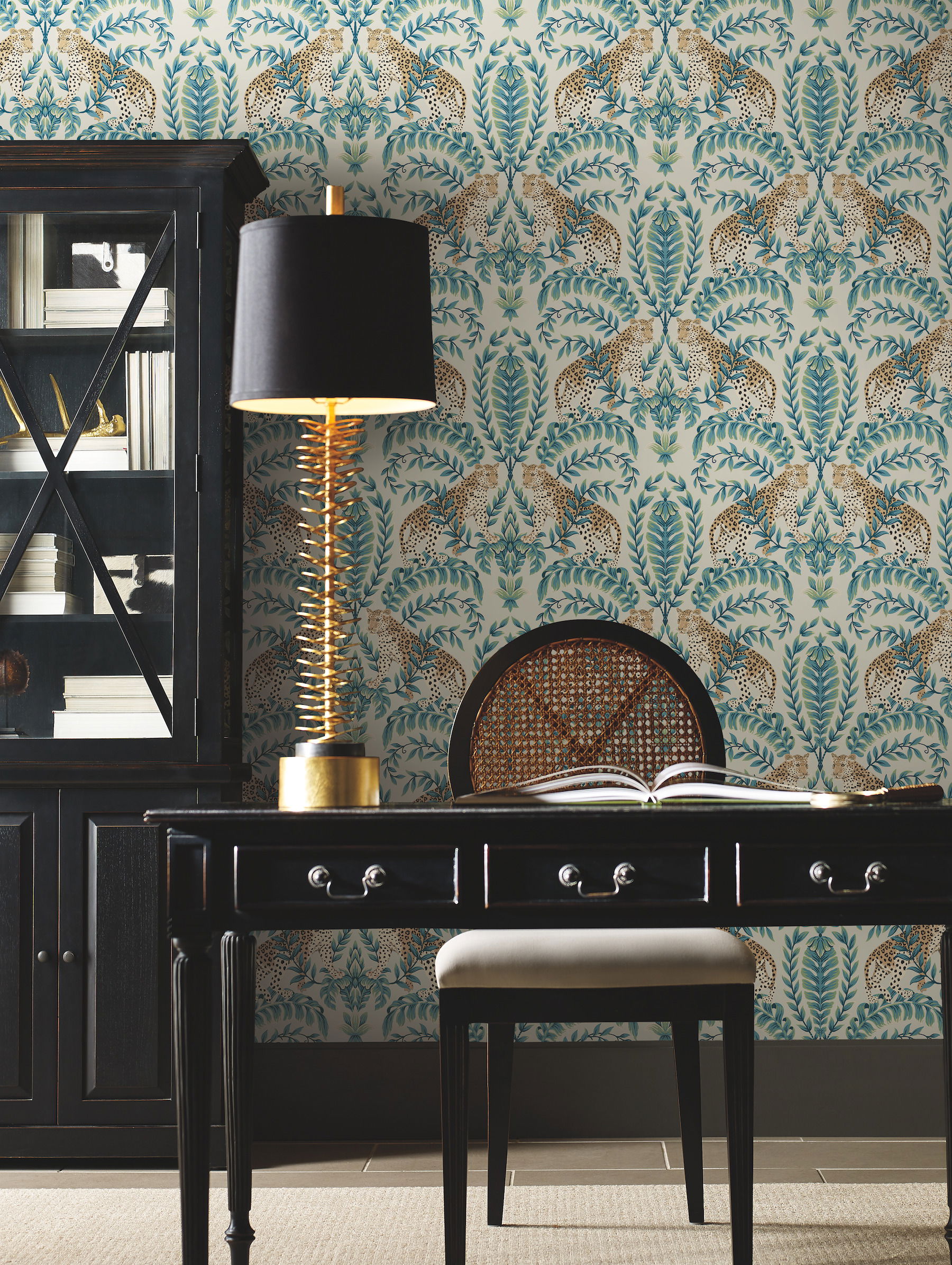 Jungle Leopard Taupe Wallpaper Jungle Leopard Taupe Wallpaper large image