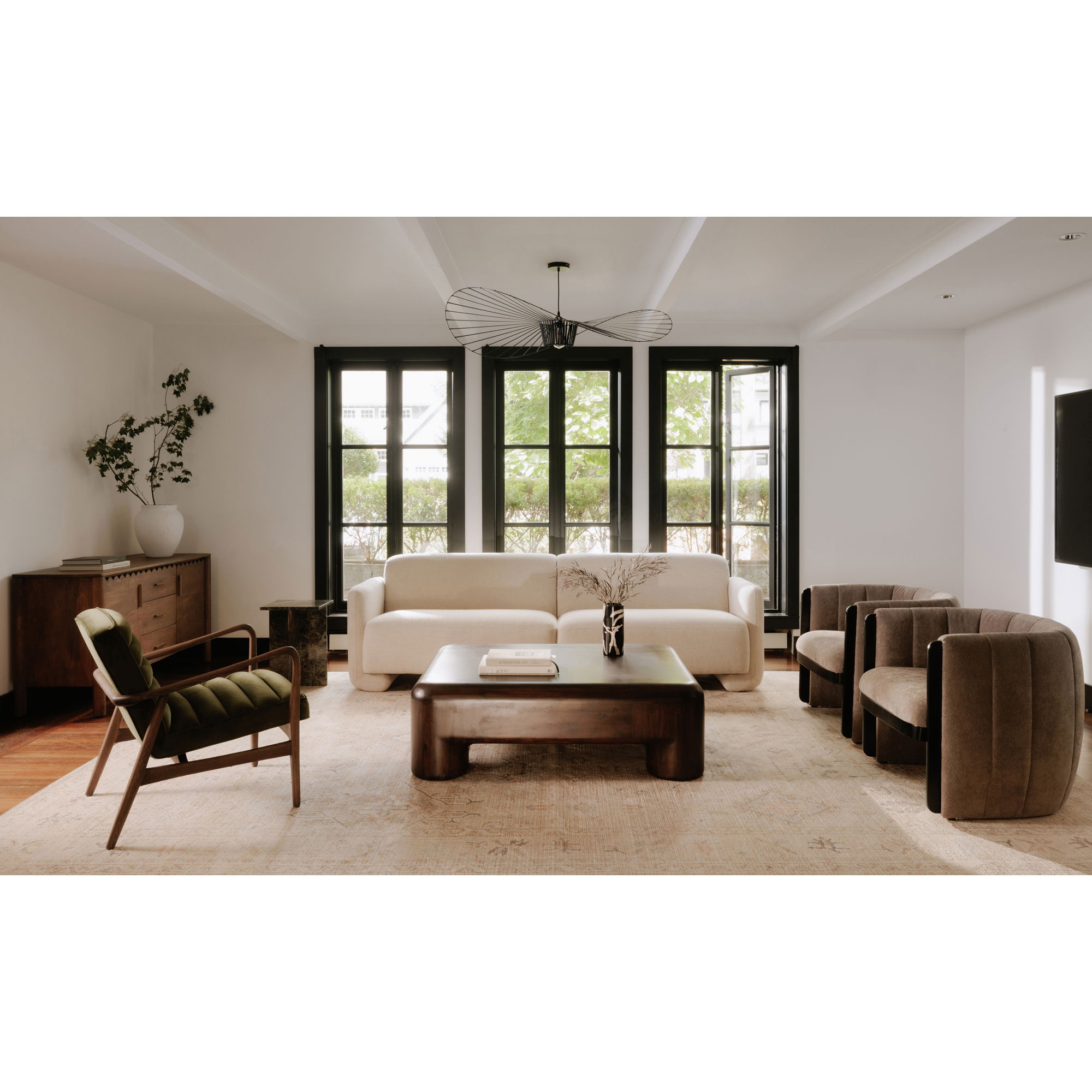 Rowan Coffee Table Dark Brown large image 