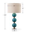 Palawan Blue Glaze Table Lamp, by Uttermost, 17" width x 31.25" height x 17" depth thumbnail 3