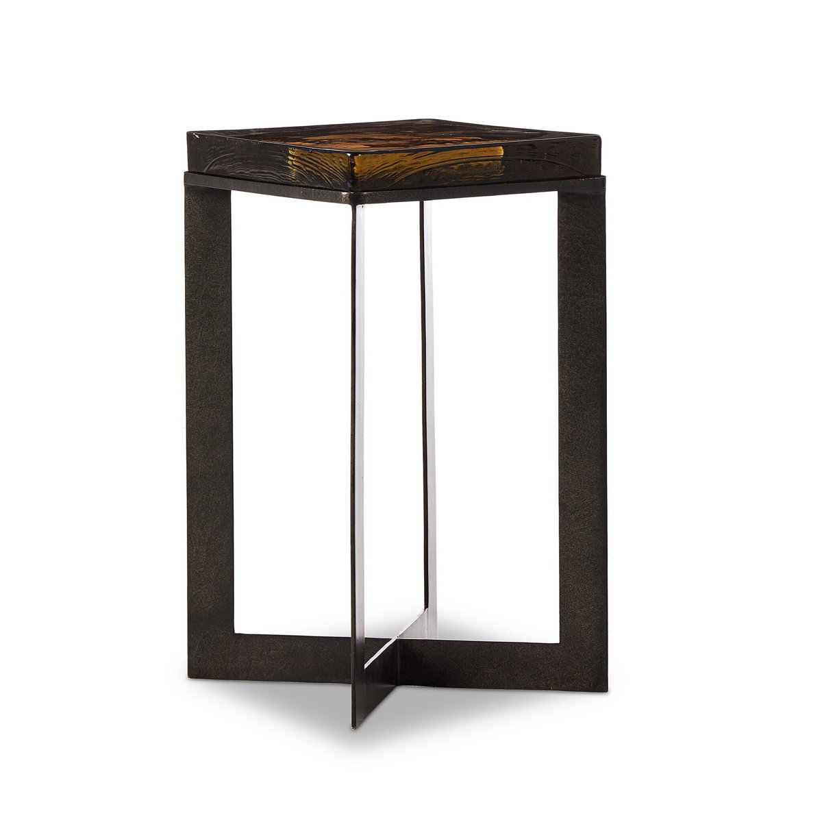 Lennie Cast Glass End Table, Side & End Table by Four Hands, 12.5" width x 22" height x 12.5" depth View 7