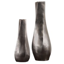 Online Designer Dining Room Noa Dark Nickel Vases Set/2