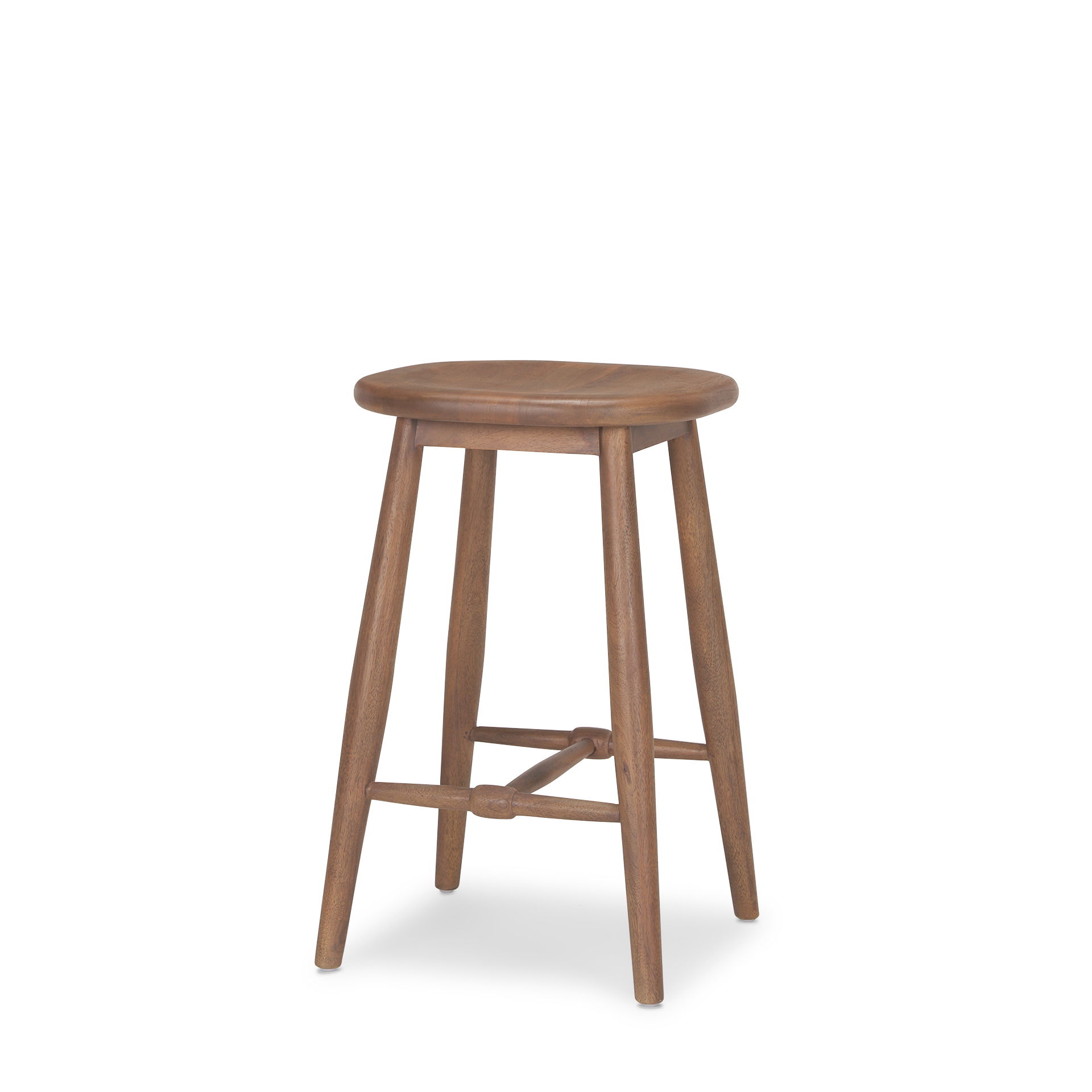 Ernest Medium Brown Wood Counter Stool large image 