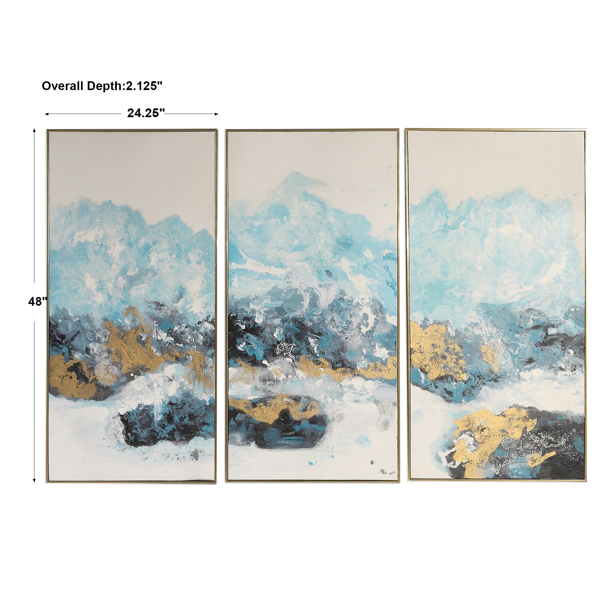 Crashing Waves Abstract Art Set/3 Crashing Waves Abstract Art Set/3 large image