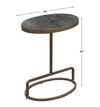 Jessenia Stone Accent Table, Furniture by Uttermost, 18" width x 23" height x 12" depth thumbnail 3