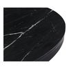 Tower Dining Table Black Marble, by Moe's Home, 42" width x 30" height x 42" depth thumbnail 3