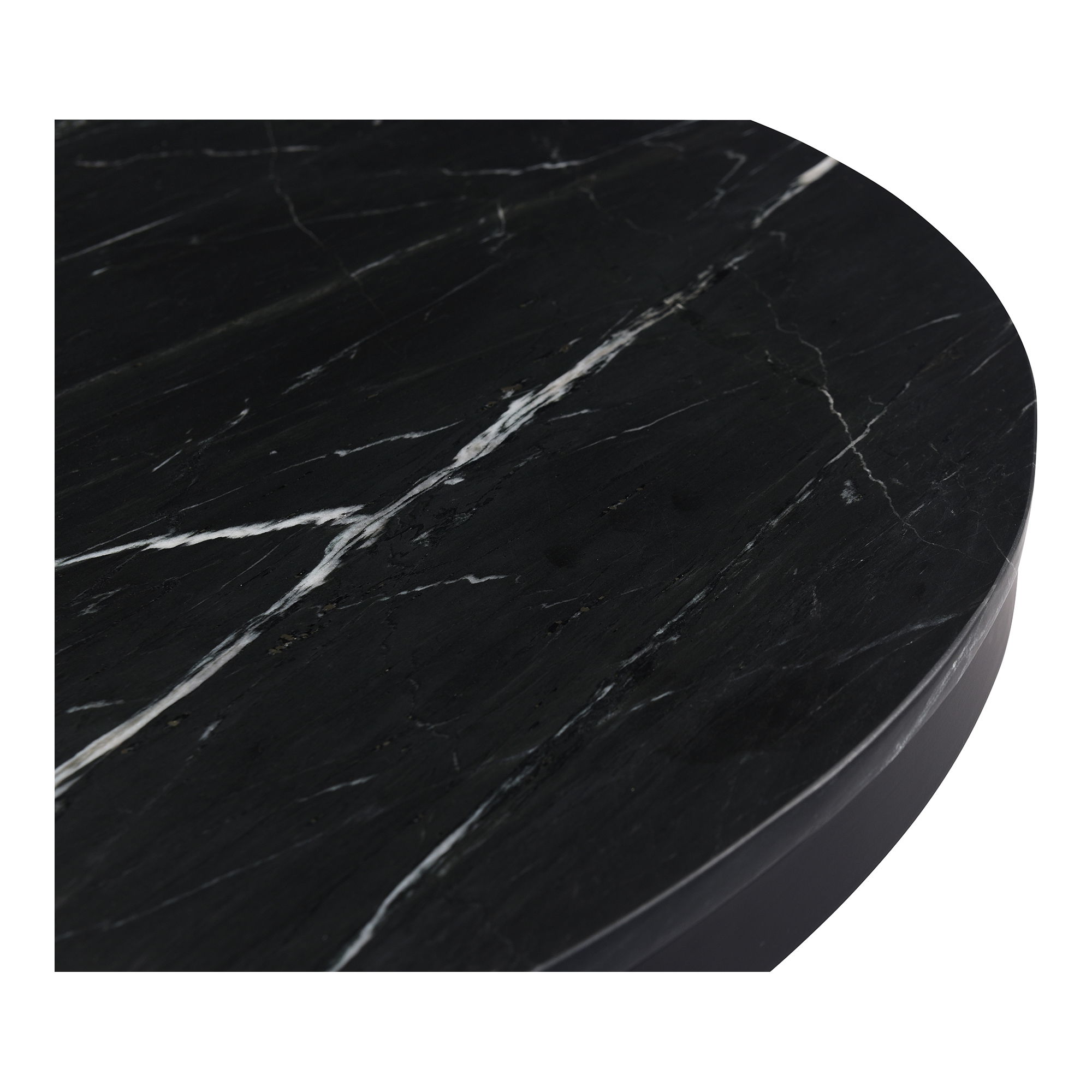 Tower Dining Table Black Marble large image 