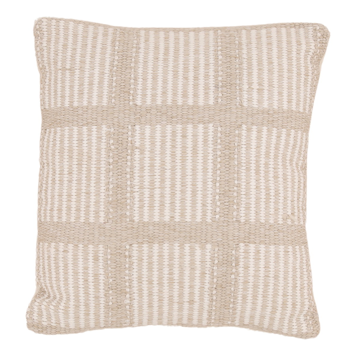 Quenby Outdoor Pillow Ivory, Decorative Pillow by Dovetail, 20" width x 20" height x 6" depth View 1