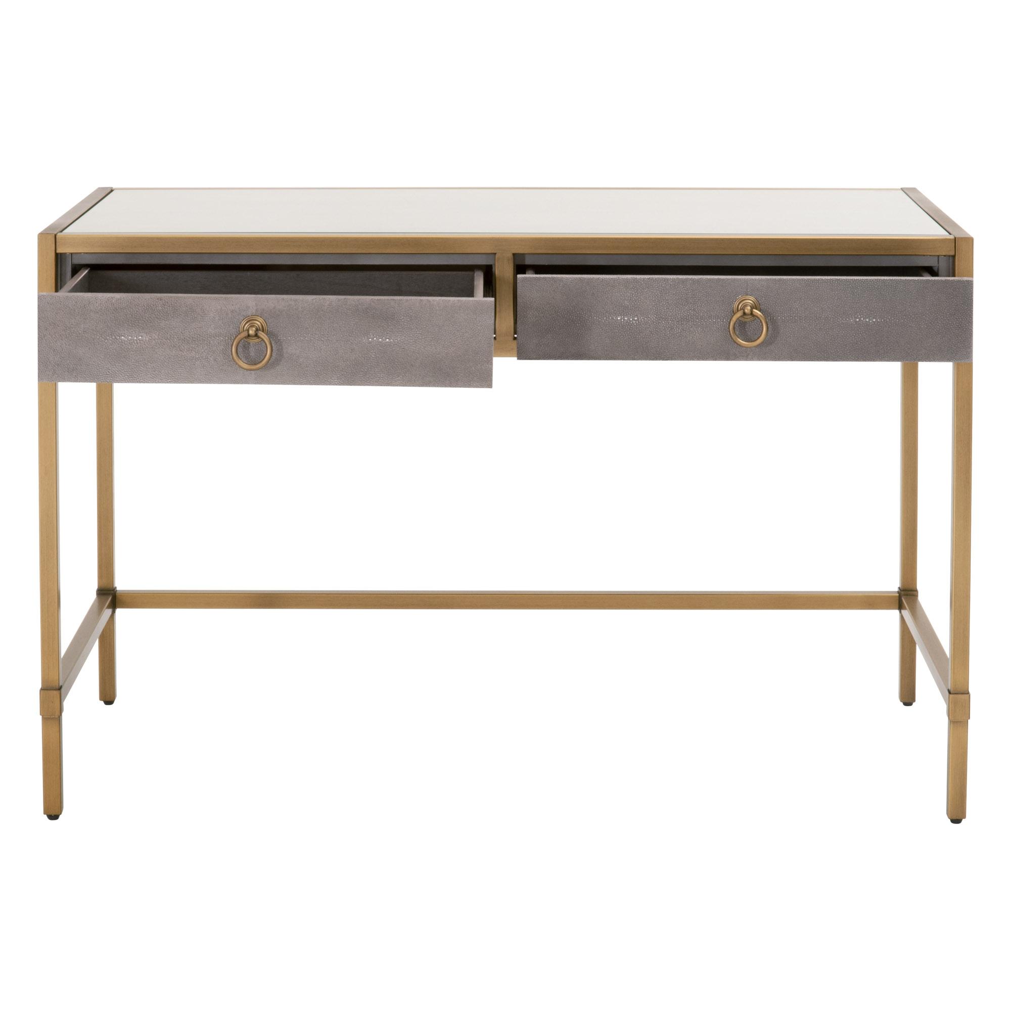 Strand Shagreen Desk, by Essentials for Living, 49" width x 31.5" height x 24" depth View 2