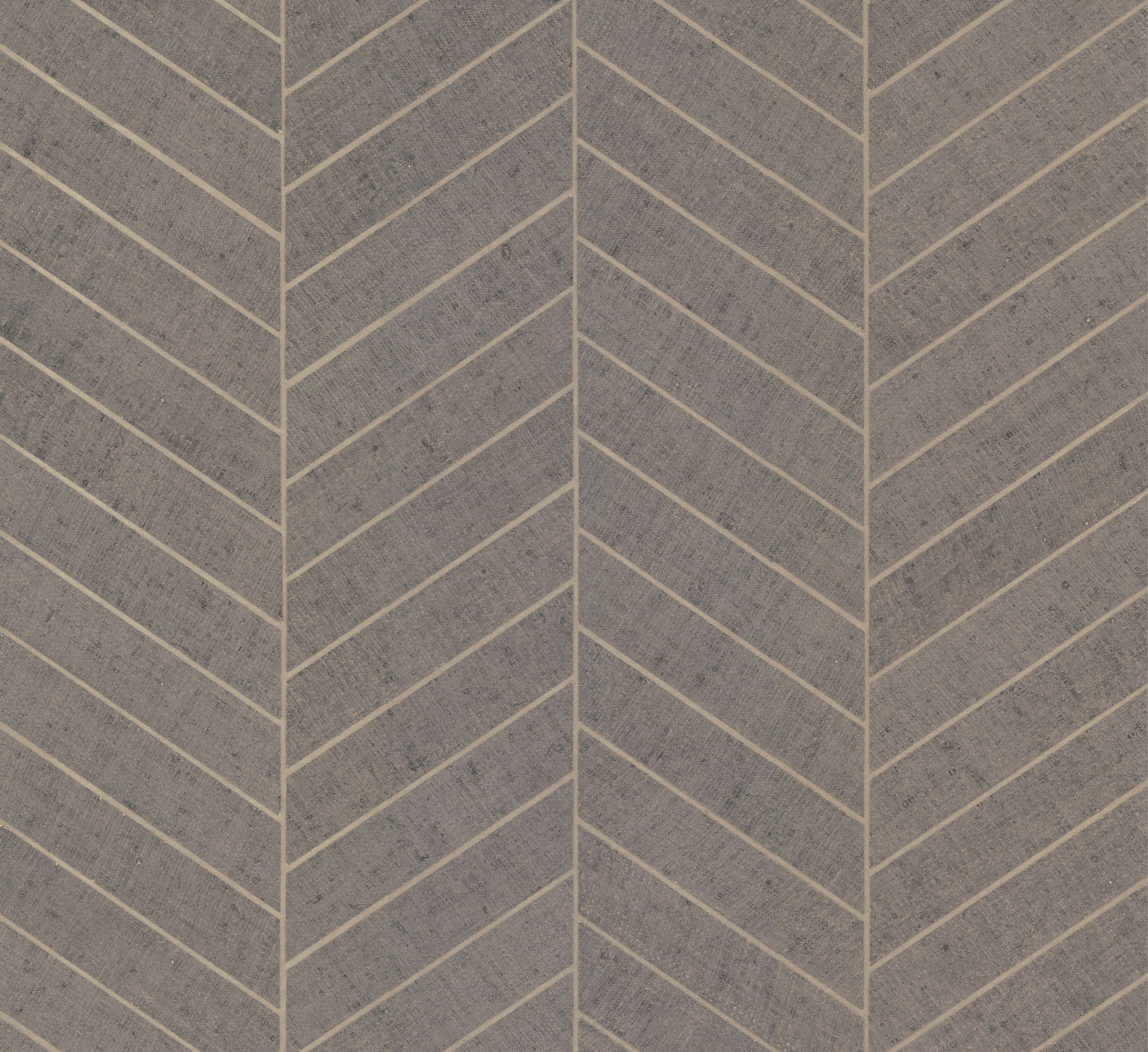 Atelier Herringbone Natural Grey Wallpaper large image 